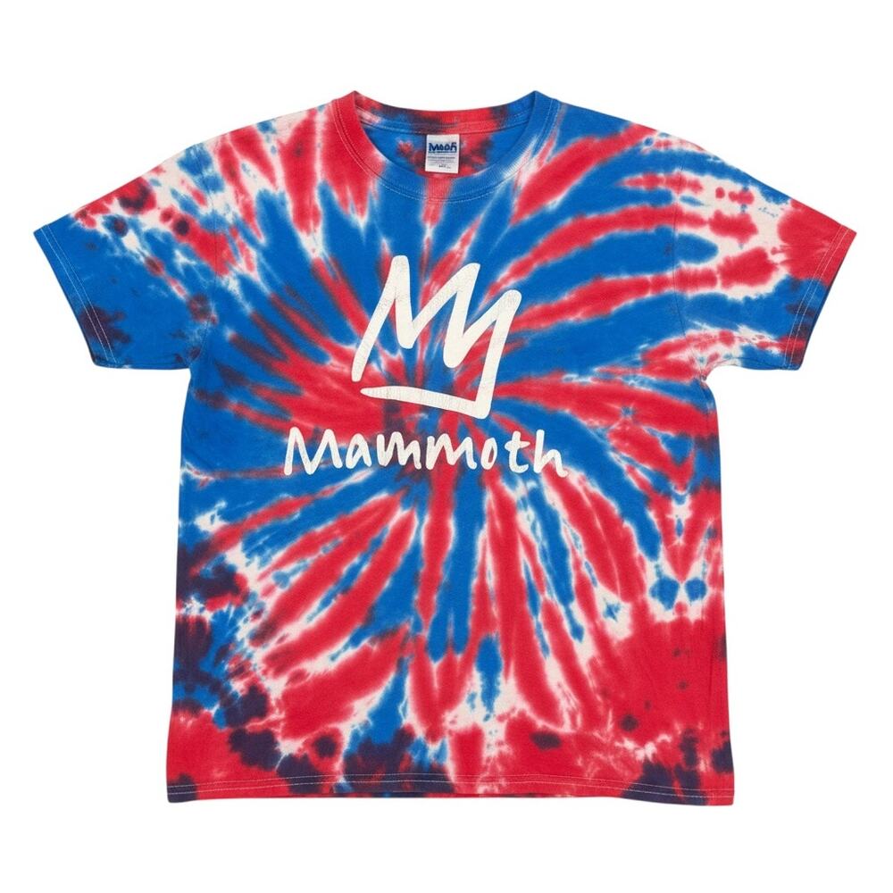Mammoth Mountain California Logo T Shirt Youth Small Tie Dye Ski Resort Tee
